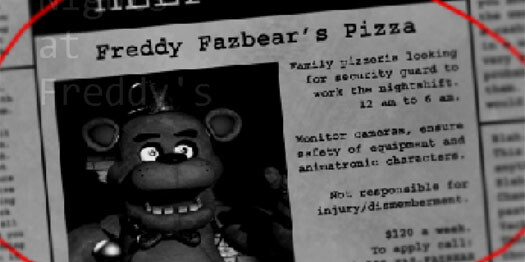 Игра 5 ночей с Фредди 1