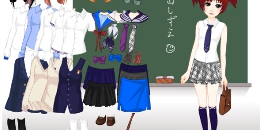 Игра Одевалка в школу для девочек Игра Одевалка в школу для девочек