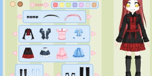 Игра Аниме одевалка для девочек