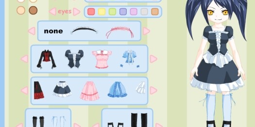 Игра Аниме одевалка для девочек