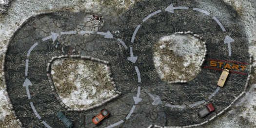 Игра Гонки на двоих на одном компьютере Игра Гонки на двоих на одном компьютере