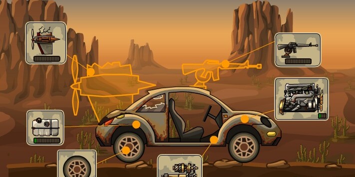 Игра Машины против зомби Игра Машины против зомби