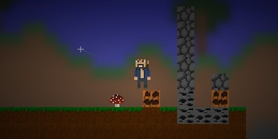 Игра Майнкрафт 2Д: вид на мир Игра Майнкрафт 2Д: вид на мир