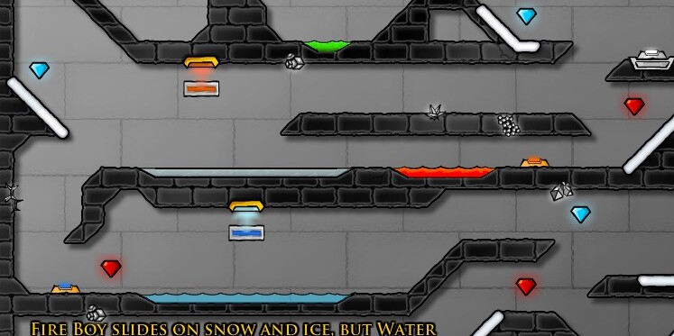 Игра Огонь и Вода 4 в Хрустальном Храме Игра Огонь и Вода 4 в Хрустальном Храме