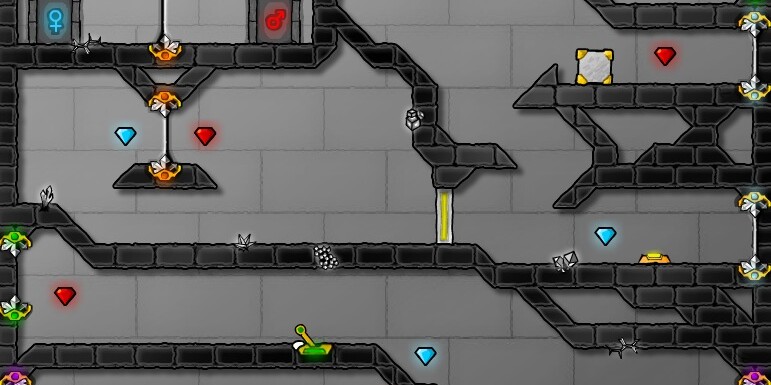 Игра Огонь и Вода 4 в Хрустальном Храме Игра Огонь и Вода 4 в Хрустальном Храме