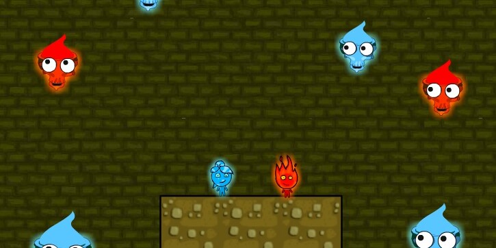 Игра Огонь и Вода 5 в Храме Ужасов Игра Огонь и Вода 5 в Храме Ужасов