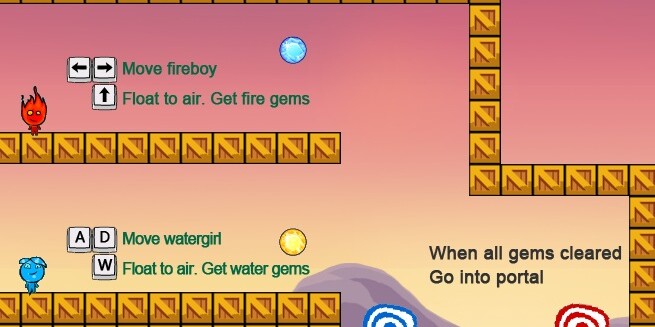 Игра Огонь и Вода в Храме Тьмы Игра Огонь и Вода в Храме Тьмы