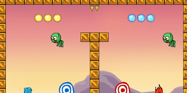 Игра Огонь и Вода в Храме Тьмы Игра Огонь и Вода в Храме Тьмы