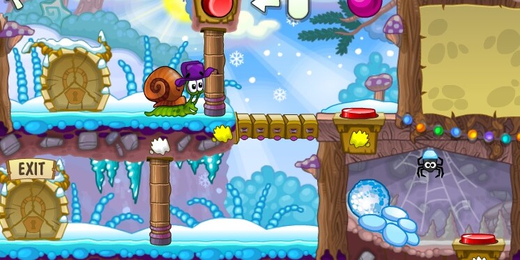 Игра Улитка Боб 6: Зимняя история Игра Улитка Боб 6: Зимняя история