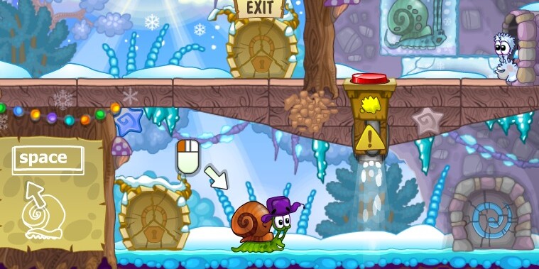 Игра Улитка Боб 6: Зимняя история Игра Улитка Боб 6: Зимняя история