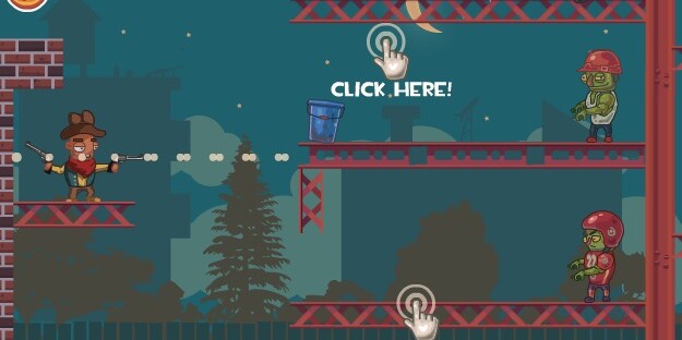 Игра рикошет с зомби Игра рикошет с зомби