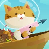 Игра Котик на рыбалке