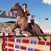 Игра Конные Прыжки 3Д