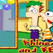 Игра Лопать пузыри с Финес и Ферб