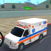 Игра Обучения вождению машиной скорой помощи