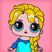 Игра Раскрась принцессу