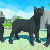 Игра Симулятор Семьи Пантеры 3Д