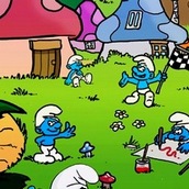Игра Смурфики на велосипеде