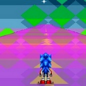 Игра Соник Икс бегает по трассе