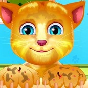 Игра Лечим лапы Рыжику