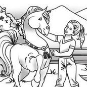 Игра Раскраска Лошади