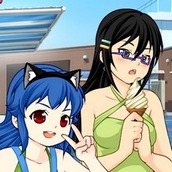 Игра Летняя аниме одевалка