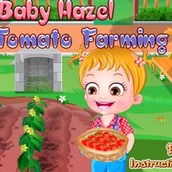 Игра Малышка Хейзел сажает томаты