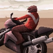 Игра Пиксельная гонка на мотоциклах