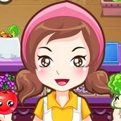 Игра Магазин с овощами и фруктами