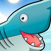 Игра Три в ряд с акулой