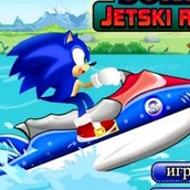 Игра Соник на водном мотоцикле