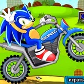 Игра Соник на мотоцикле