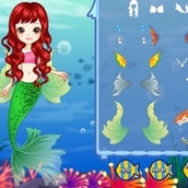 Игра Одевалка малютки русалочки
