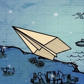 Игра Полёт бумажного самолётика