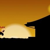 Игра Ниндзя учится бегать как в Сабвей Серф