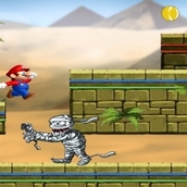 Игра Марио убегает от снарядов