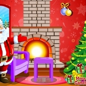 Игра Новогоднее украшение комнаты
