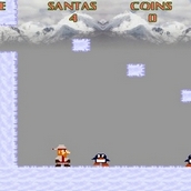 Игра Новогодние приключения Санты в стиле Марио