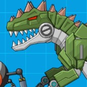 Игра Роботы Динозавры: Воинственный Гигантозавр