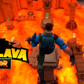 Игра Паркур через лаву