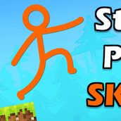 Игра Паркур Стикмена в Майнкрафт