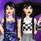 Игра Одевалка Уэнздей