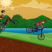 Игра Дэн из «Бакуган» на велогонках