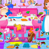 Игра София прекрасная наводит порядки в спальне