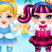 Игра Няня малышек Дракулауры и Золушки