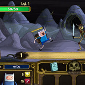 Игра Время приключений: сражения со скелетами