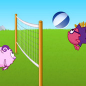 Игра Ежик и Бараш сражаются в волейбол