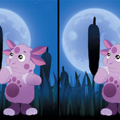 Игра Найти отличия: ночная прогулка