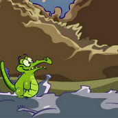 Игра Крокодильчик осваивает паркур