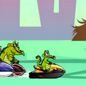 Игра Заезд Свомпи на гидроцикле